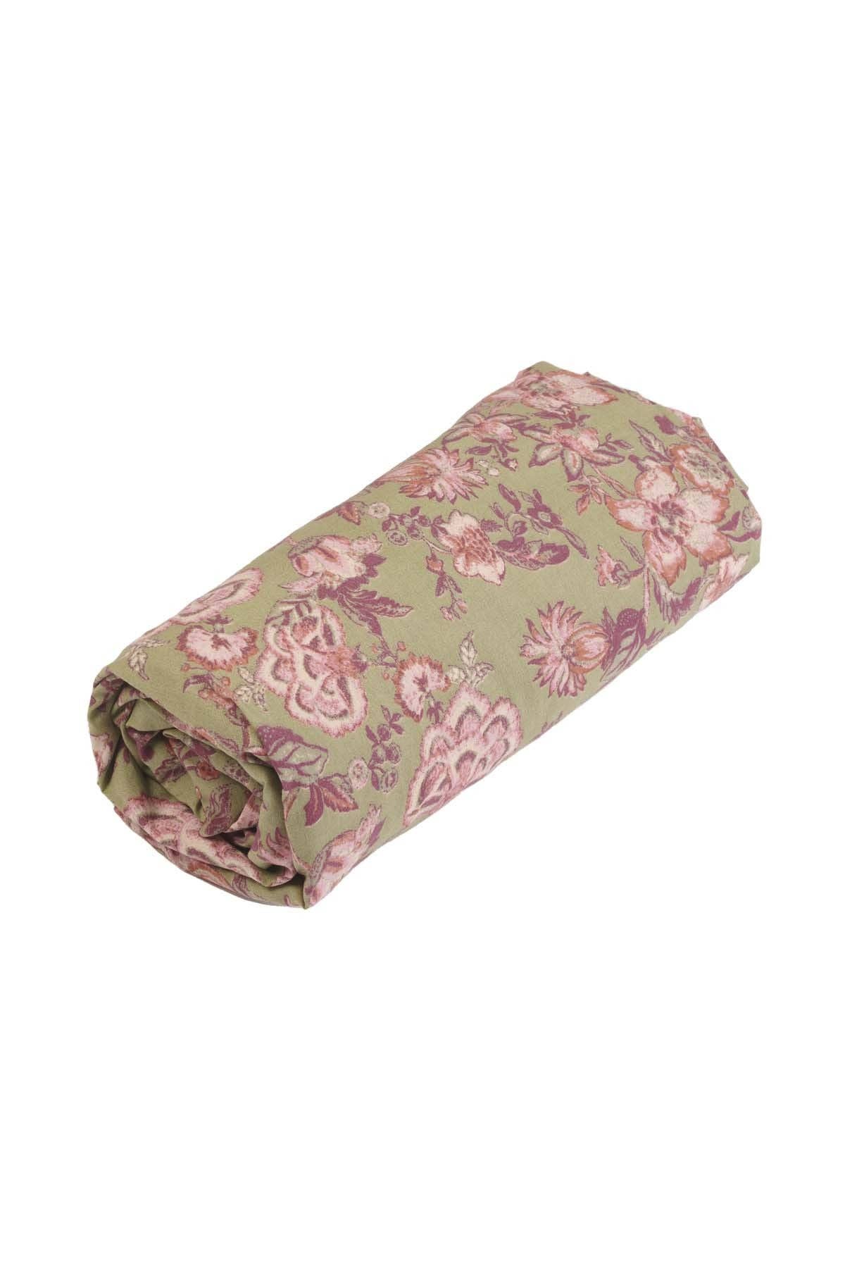Hoeslaken Khaki Tropical Loon -70x140 cm - Luz and Moon