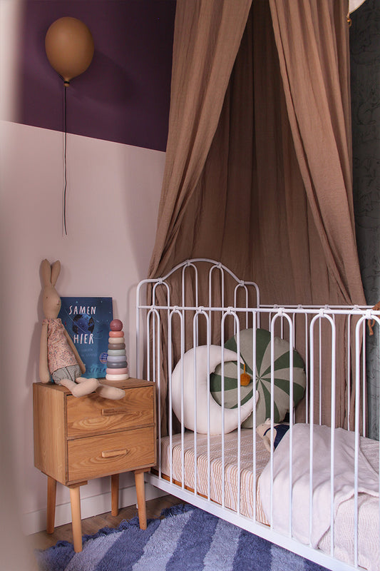 Ledikant hoeslaken Bobbie mocca - Luz and Moon