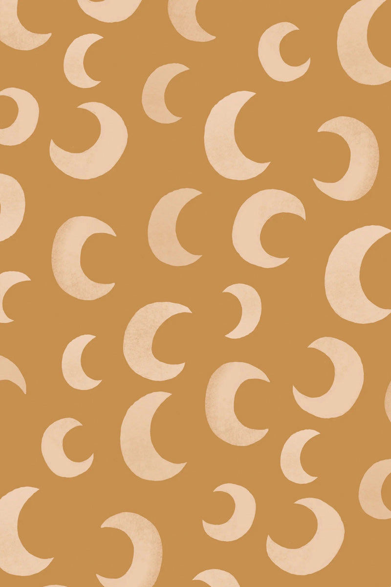 Behang Moon - Brass