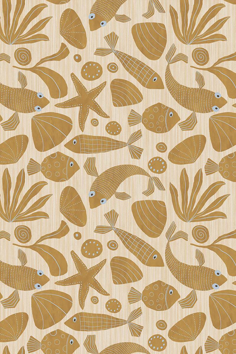 Aankleed kussenhoes Nim Golden Brown - Luz and Moon