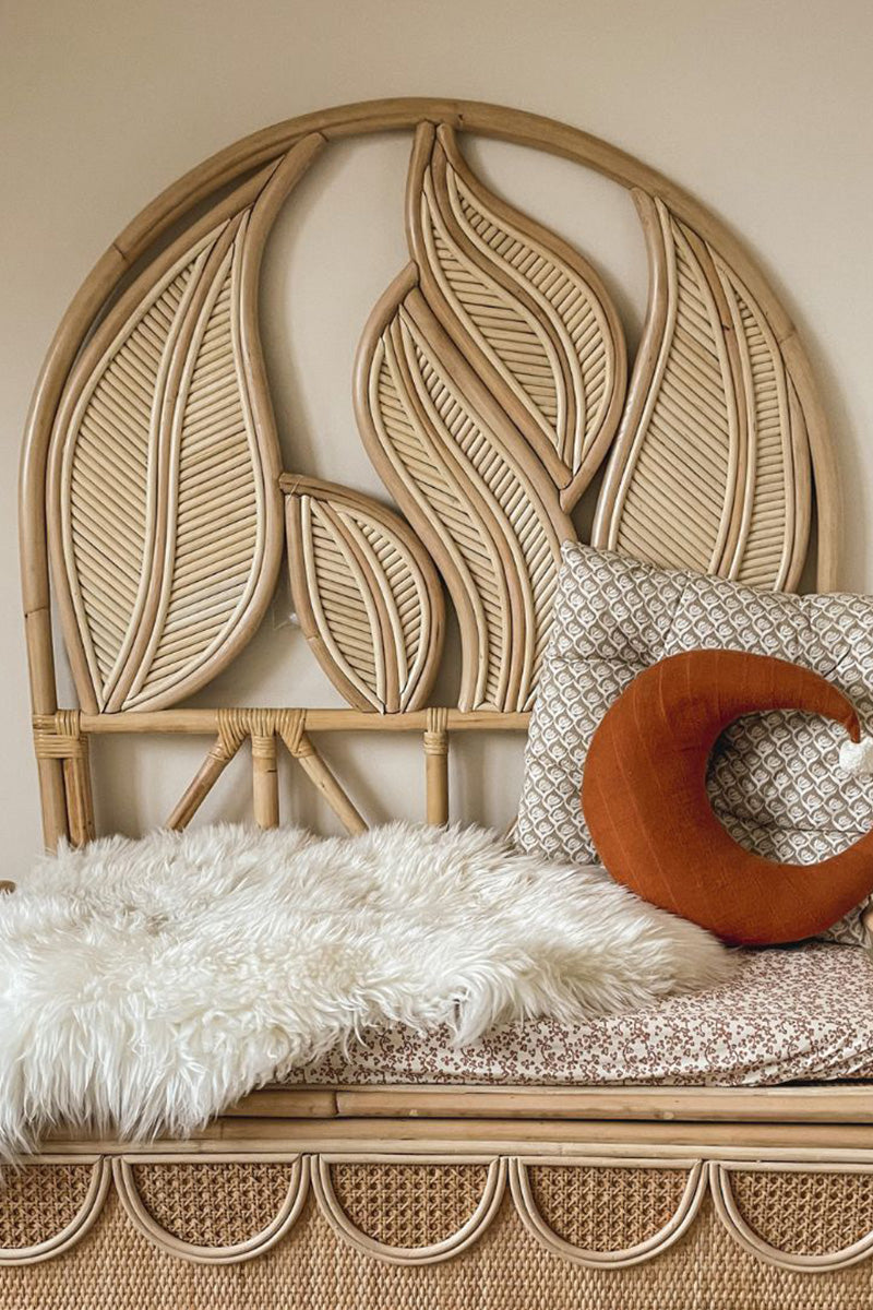 Rotan hoofdbord Leaves - Luz and Moon