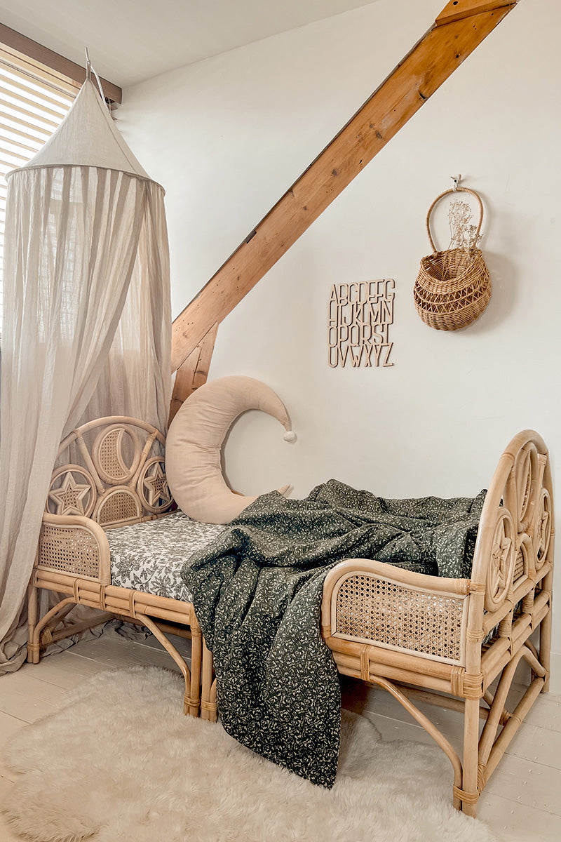 Rotan peuterbed Oliver Teddy - Luz and Moon