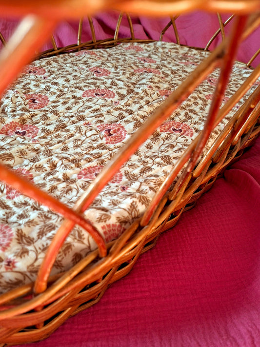 Wieg hoeslaken Lou ecru - Luz and Moon