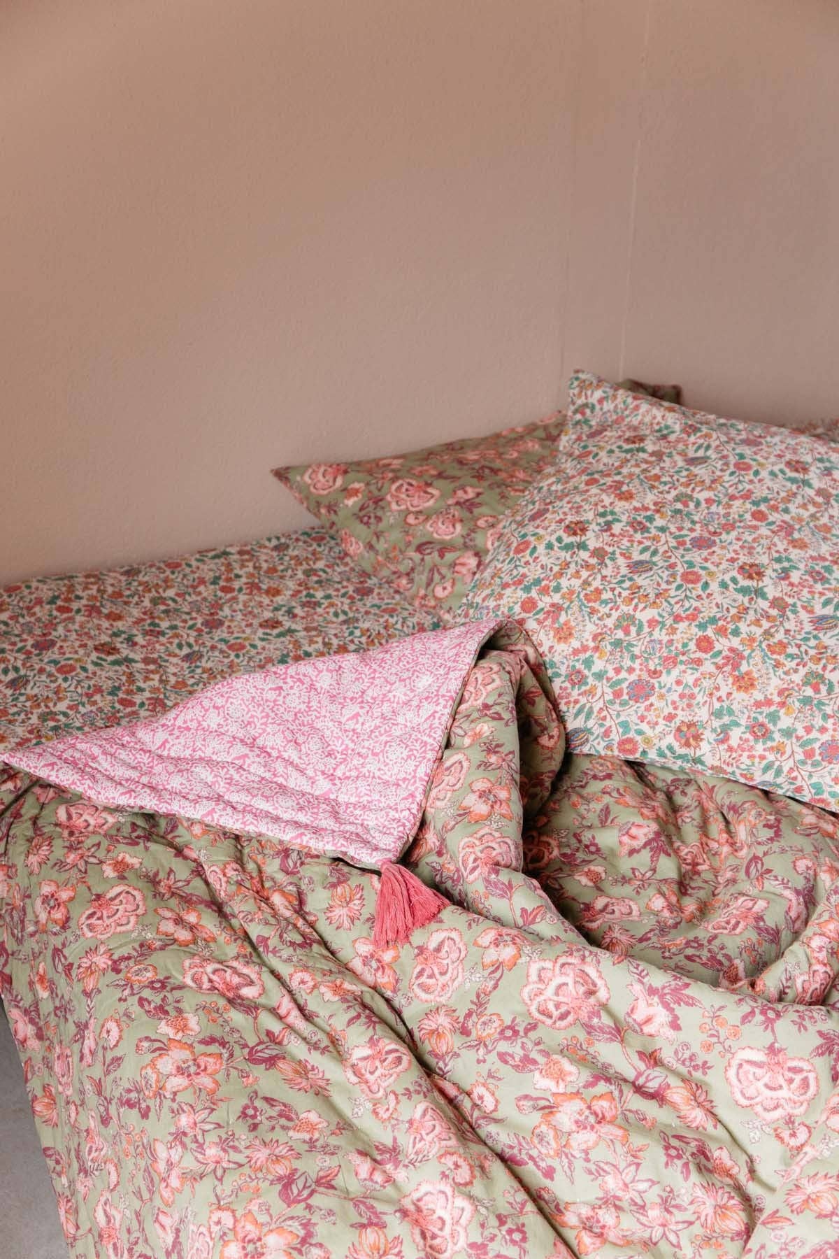 Enoha Plaid - Khaki Tropical Loon - Luz and Moon