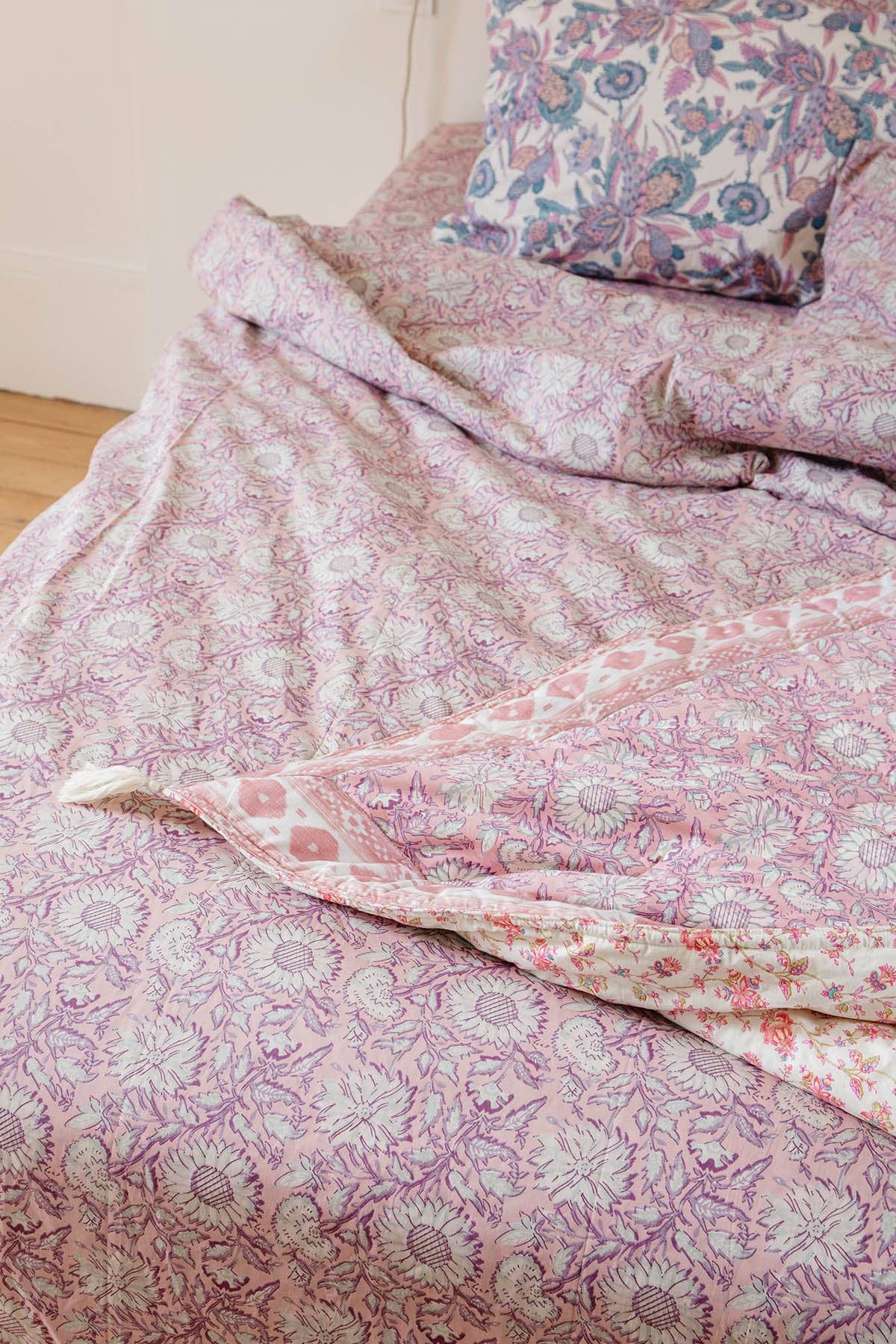 Plaid Enoha - Pink Daisy - Luz and Moon