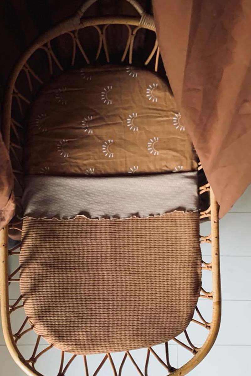 Hydrofiele deken Pointelle tricot Taupe - Luz and Moon