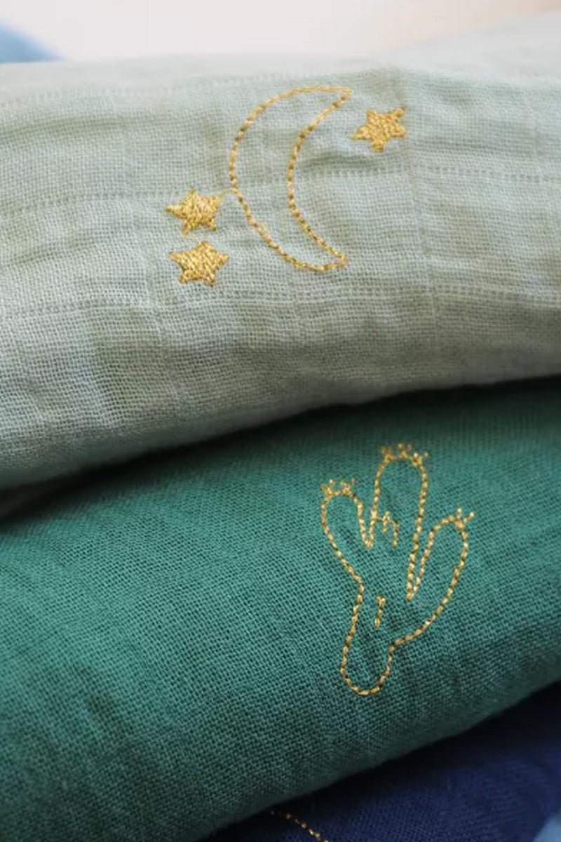 Hydrofiele doek - Cactus groen - 70x70cm - Luz and Moon