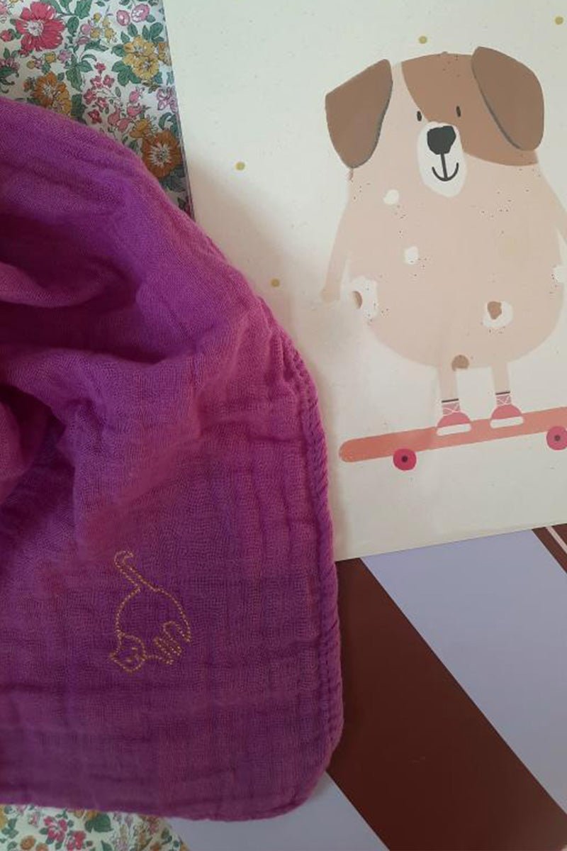 Hydrofiele doek - Cat Pink - 70x70cm - Luz and Moon