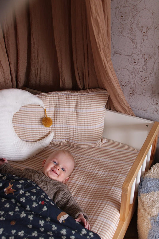 Kussenhoes Bobbie mocca - Luz and Moon