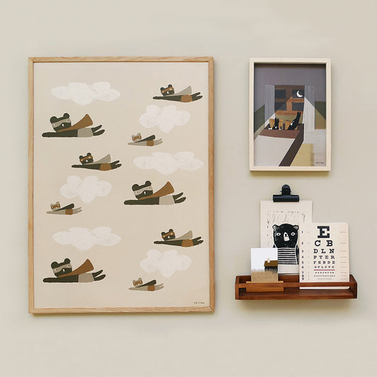 50x70cm poster Superheroes - Luz and Moon