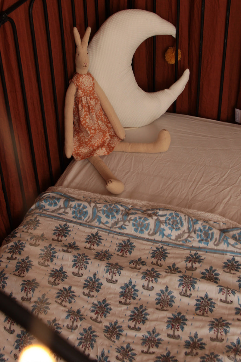 Wieg en ledikant Kantha quilt Palm - Luz and Moon