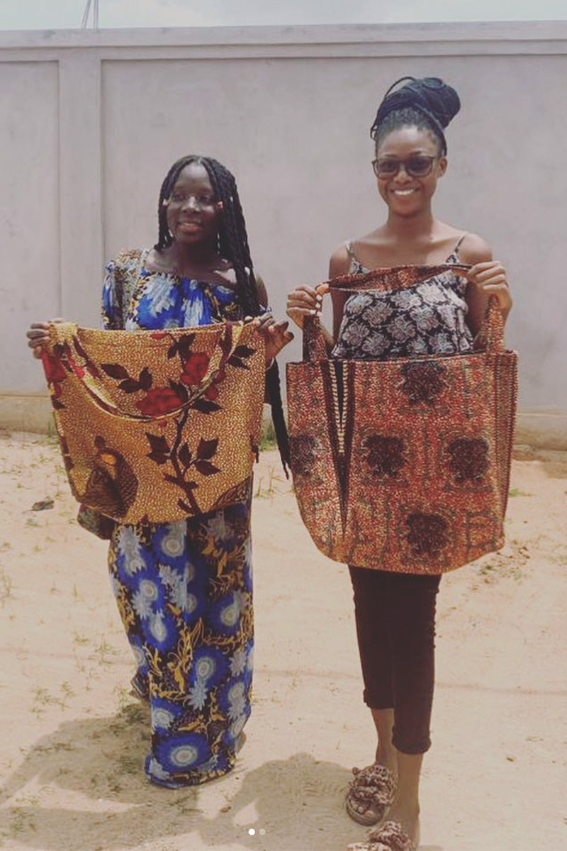MOM bag uit Togo yellow - Luz and Moon