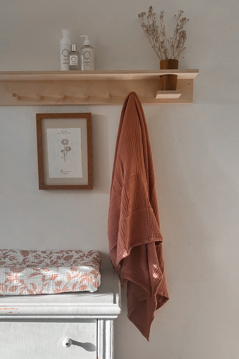 XL Swaddle Uni Blush - 120x120cm - Luz and Moon