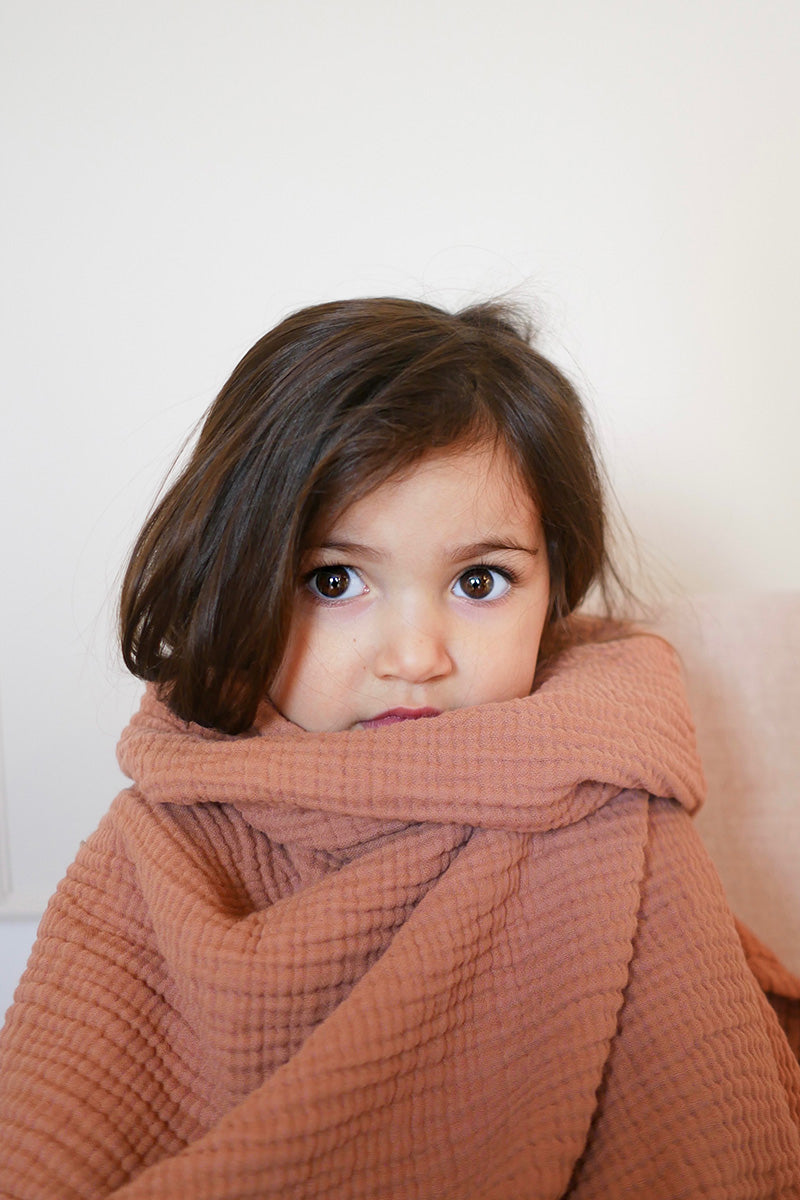 XL Swaddle Uni Blush - 120x120cm - Luz and Moon