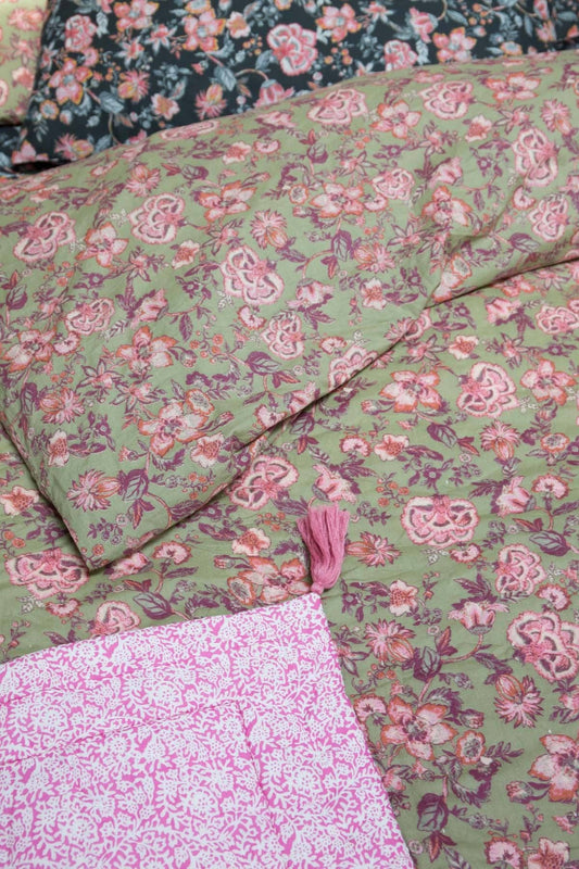 Enoha Plaid - Khaki Tropical Loon - Luz and Moon