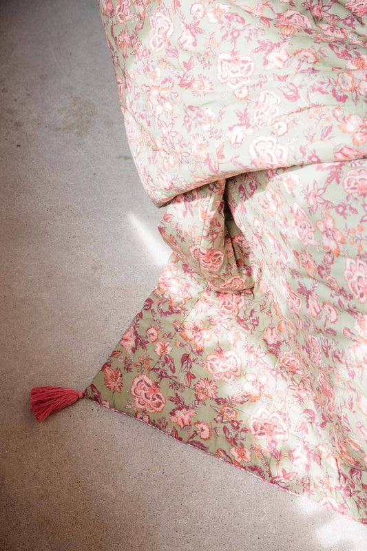 Enoha Plaid - Khaki Tropical Loon - Luz and Moon