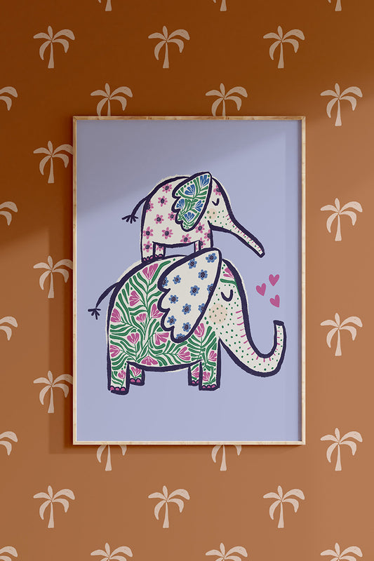 Poster Strong Mom Elephant (A4-A3)