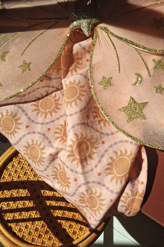 Hydrofiele doek Sol peachy pink