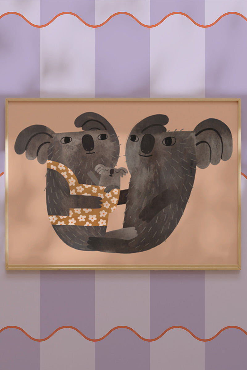 Poster Koala Family - A3