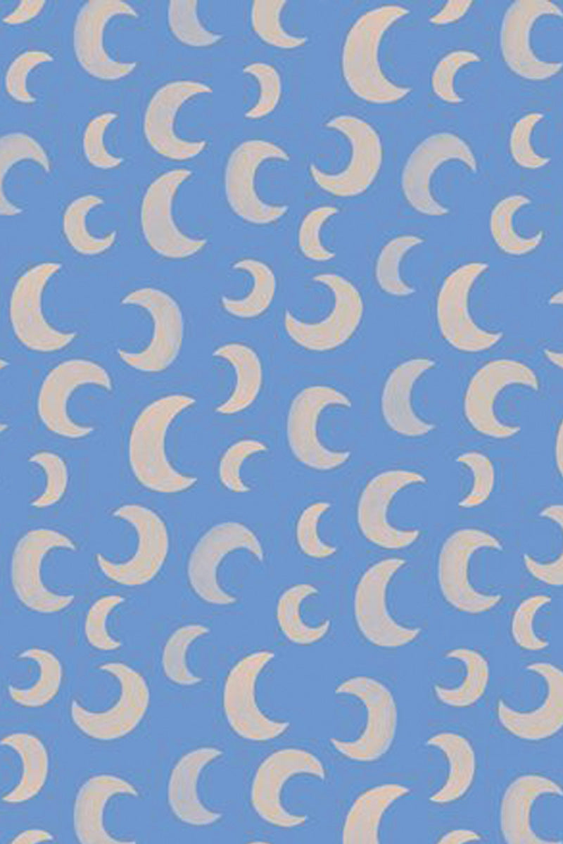 Behang Moon Calm Blue