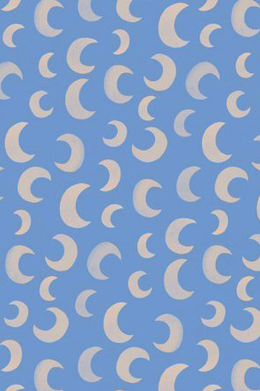 Behang Moon Calm Blue - Luz and Moon
