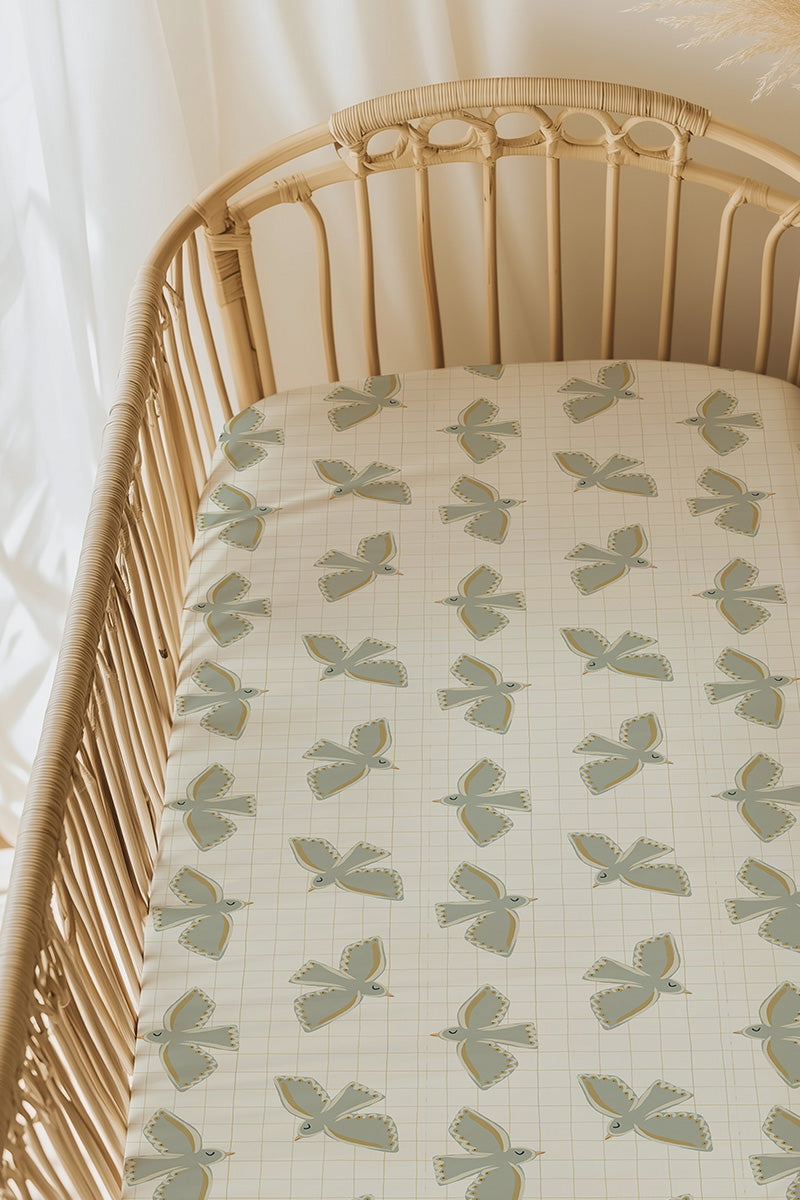 Ledikant hoeslaken Mosi ecru - Luz and Moon