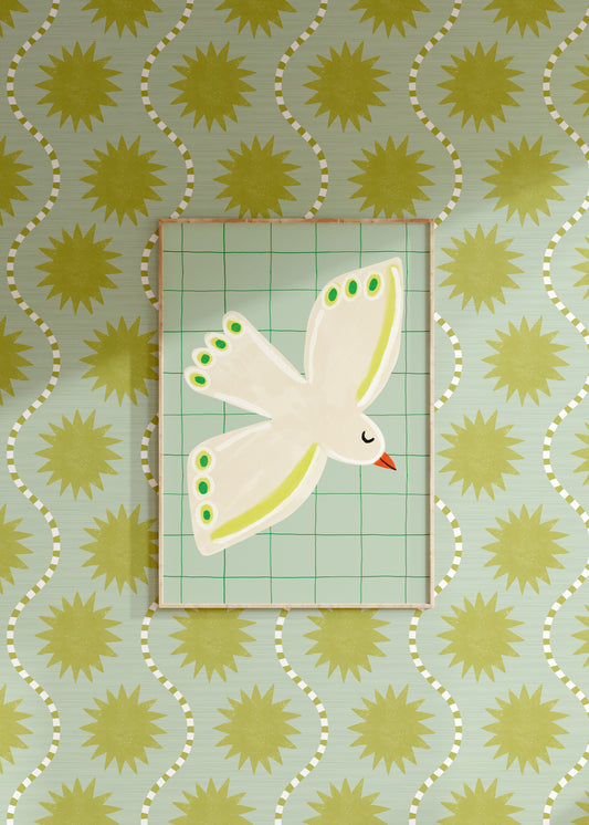 Poster Lovebird Mosi Blue