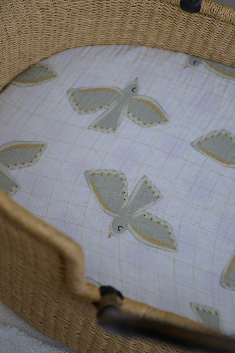 Wieg hoeslaken Mosi Ecru - Luz and Moon