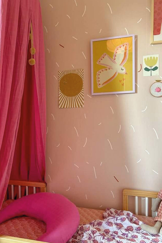 Poster Lovebird yellow (A4-A3) - Luz and Moon