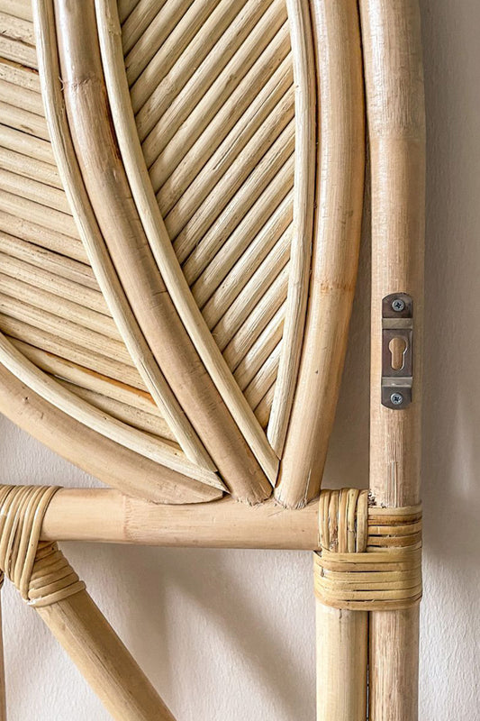 Rotan hoofdbord Leaves - Luz and Moon