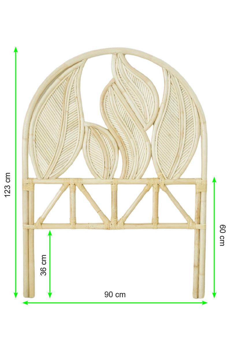 Rotan hoofdbord Leaves