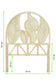 Rotan hoofdbord Leaves - Luz and Moon