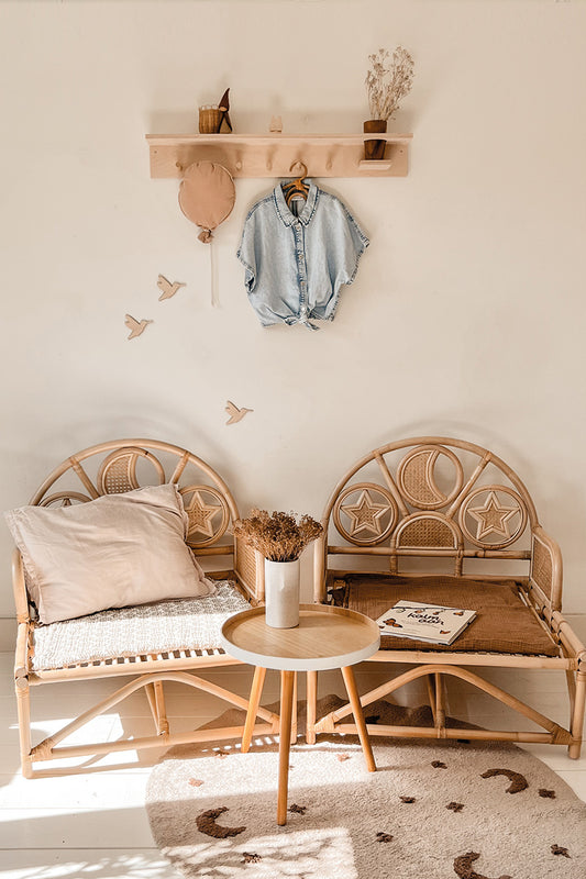 Rotan peuterbed Oliver Teddy - Luz and Moon