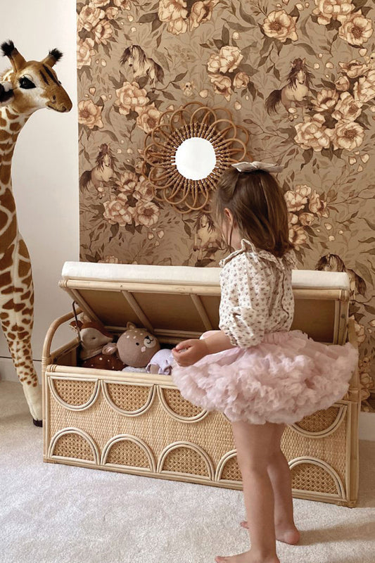 Rotan speelgoedkist Luna - Luz and Moon