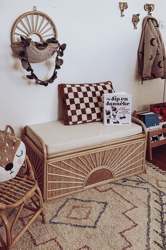 Rotan speelgoedkist Sun - Luz and Moon