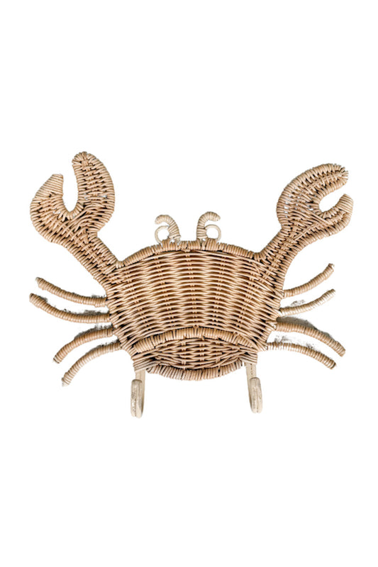 Rotan wandhaak Krab - 2 maten - Luz and Moon