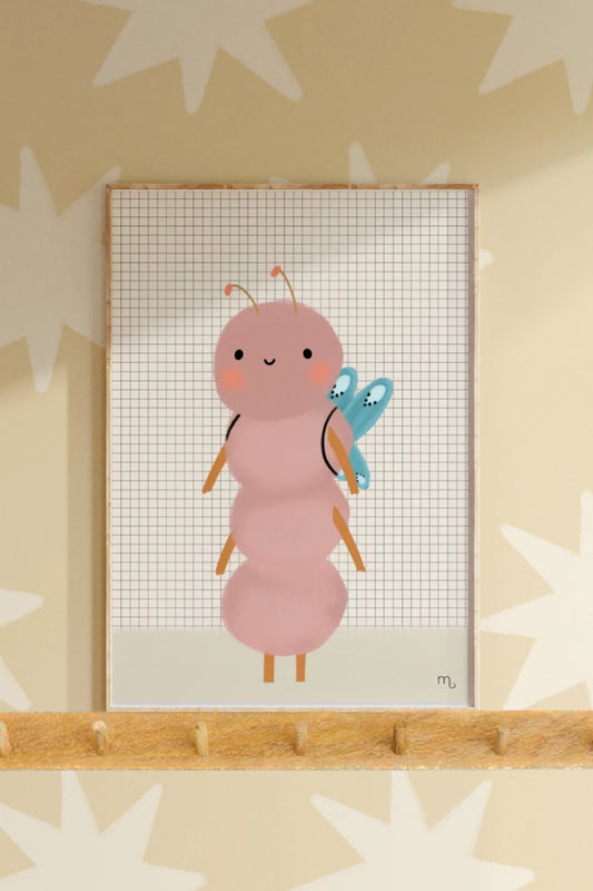 Poster Rupsje Ongeduld (A4-A3) - Luz and Moon