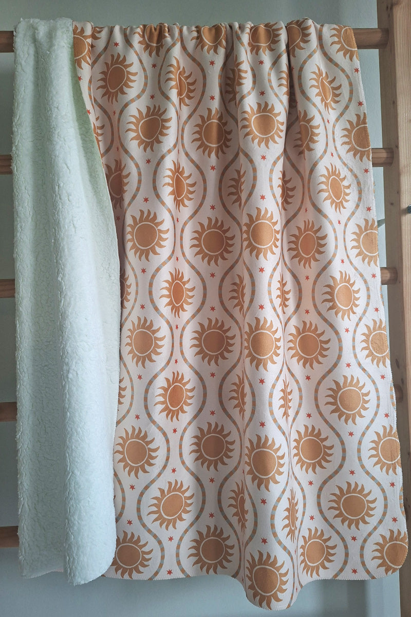 PRE-ORDER Sherpa fleece deken met print