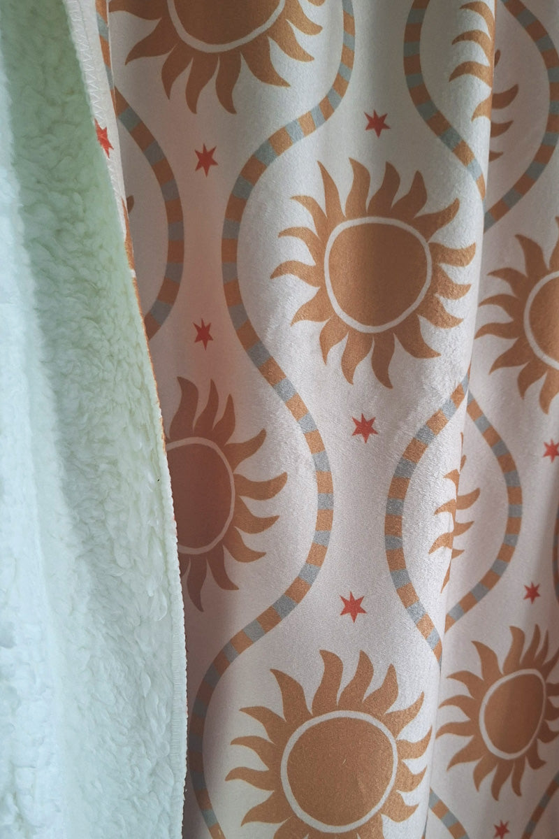 PRE-ORDER Sherpa fleece deken met print