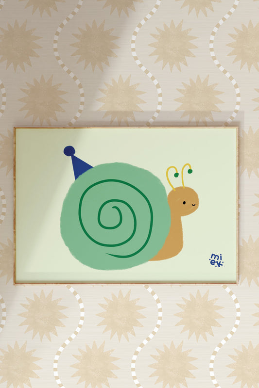 Poster Teddy Slak - Groen (A4 - 30x40cm)