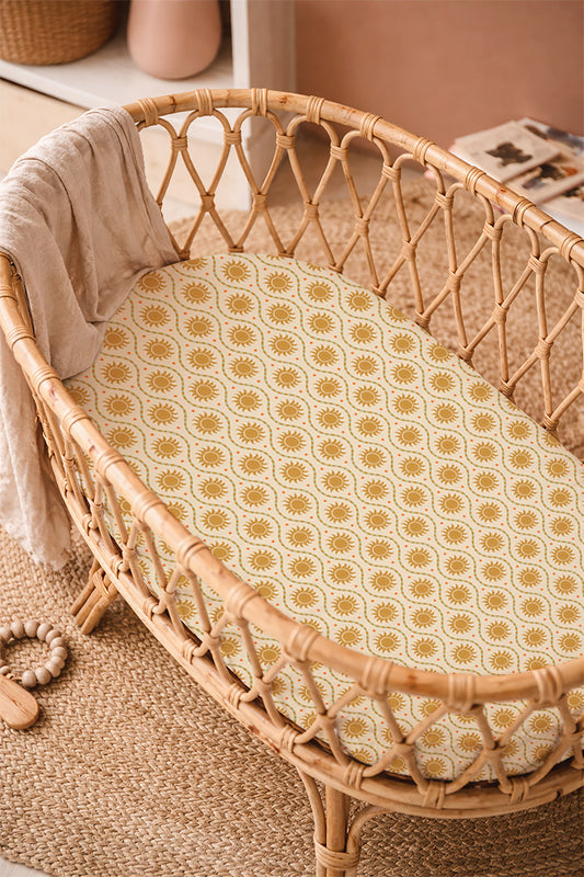 PRE-ORDER Wieg hoeslaken Sol Cream