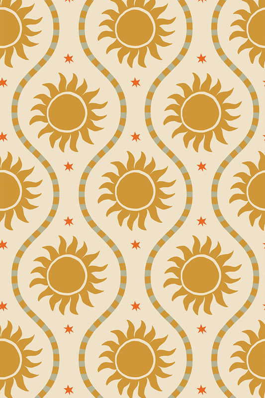 Behang Sol - cream