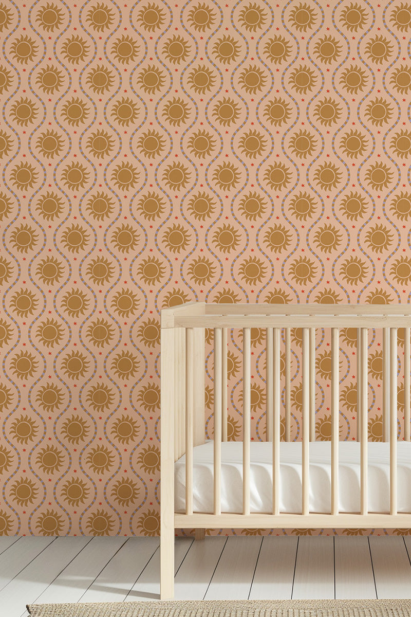 Behang Sol - Peachy Pink