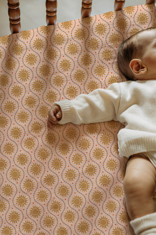 Ledikant hoeslaken Sol Peachy Pink