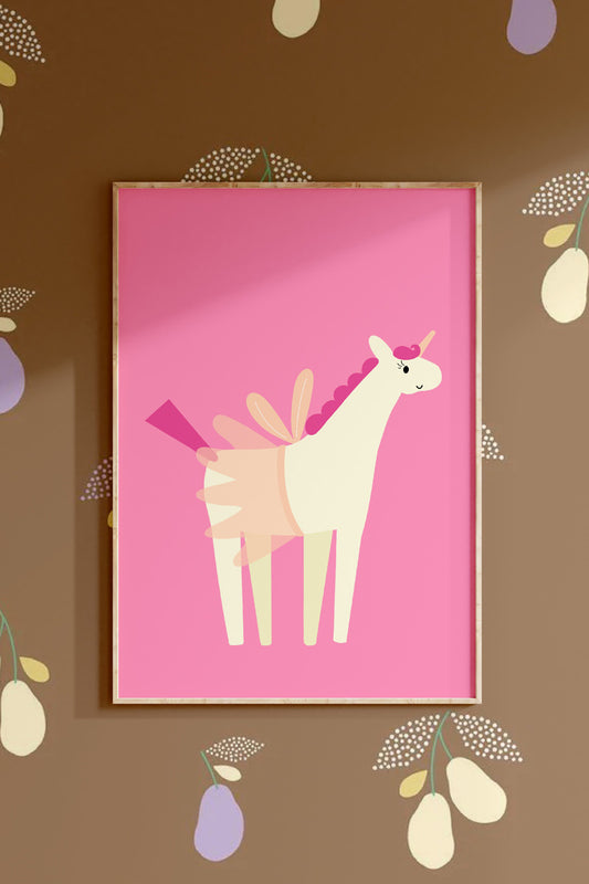 Poster Unicorn pink