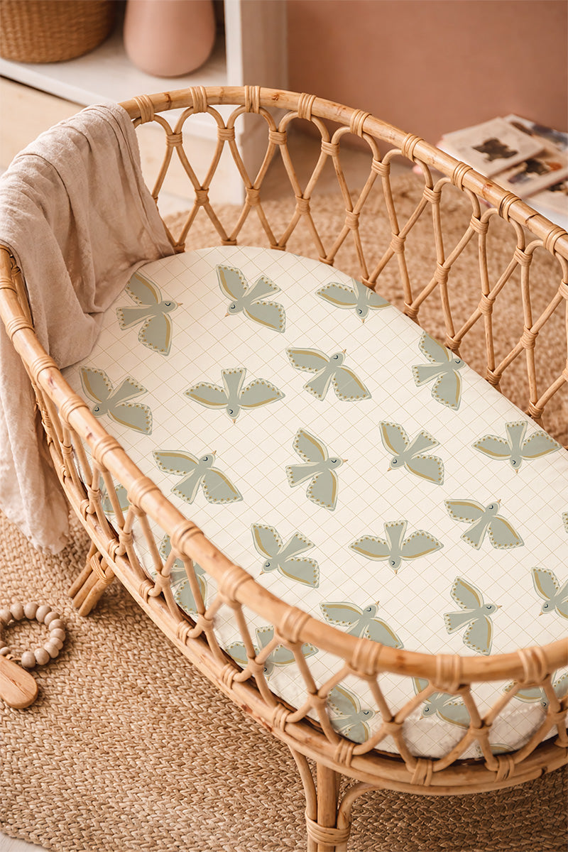 Wieg hoeslaken Mosi Ecru - Luz and Moon