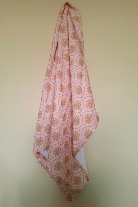 XL swaddle Sol peachy pink