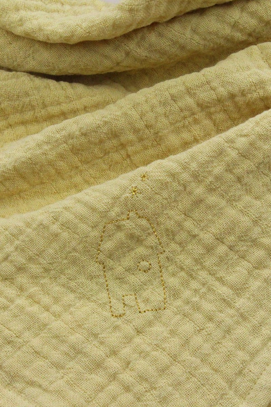 Hydrofiele doek - Home Geel - 70x70cm - Luz and Moon