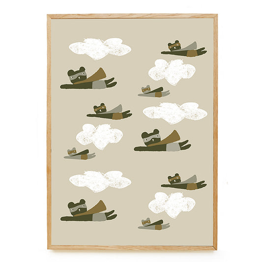 50x70cm poster Superheroes - Luz and Moon